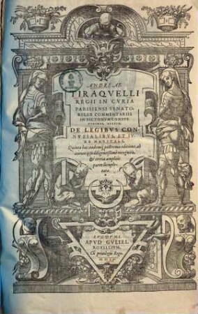 Ex commentariis in Pictonum consuetudines sectio, de legibus connubialibus et jure maritali