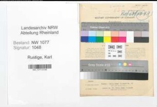 Entnazifizierung Karl Rustige , geb. 19.03.1912 (Polizist)