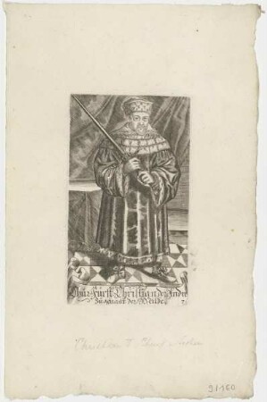 Bildnis des Churfürst Christian der Andre