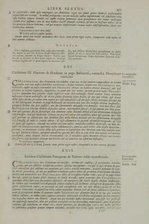 XXII. Ejusdem Childeberti Praeceptum de Tusonis - vallis monasteriolo.