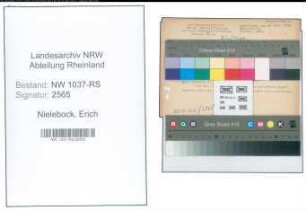 Entnazifizierung Erich Nielebock , geb. 11.08.1904 (Stadtinspektor)