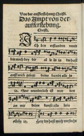 Das Ampt von der aufferstehung. Christi.