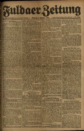 Ausgabe vom Montag, den 06. Oktober 1919.