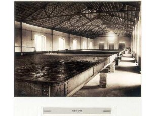 Die Bierbrauerei Friedrich Hoepfner in Karlsruhe. Die neue Brauerei mit Burghof - Kühlschiff