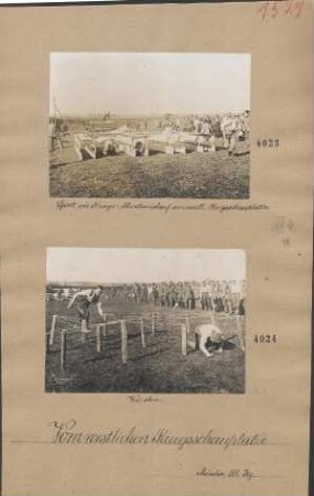 Sport im Kriege: Hindernislauf am westl. Kriegsschauplatz