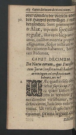 Caput decimum. De Nutu eorum