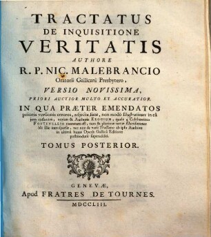 Tractatus de inquisitione veritatis, 2