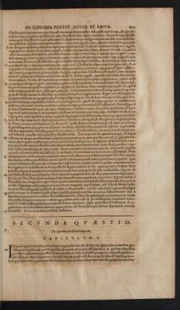 Secunda Quaestio.
