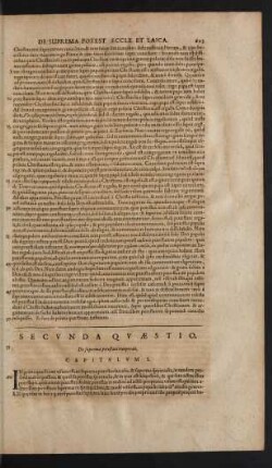 Secunda Quaestio.