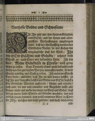 Wertheste Brüder und Schwestern