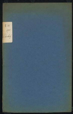 Fest- und Gesellschaftshaus für die deutsche Marine Schinkelwettbewerb 1899. Reisebericht Friedrich Ostendorf: Reisebericht