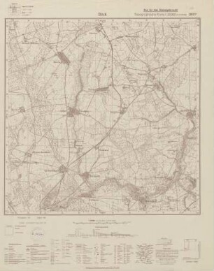 2837 Bäck, Topographische Karte 1:25000 (4cm - Karte)