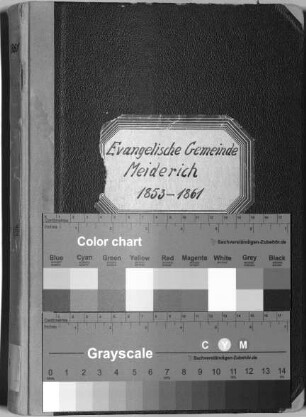 Evangelische Gemeinde Meiderich: Beerdigungen 1853 - 1861