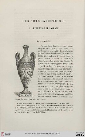 14: Les arts industriels à l'Exposition de Londres, [4], La céramique