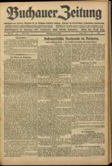 Buchauer Zeitung Volksblatt vom Federsee : Amtsblatt für die städt. Behörden Buchaus