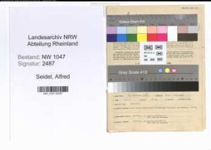 Entnazifizierung Alfred Seidel , geb. 29.11.1896 (Schmied)