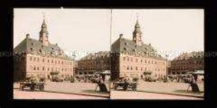 Marktplatz und Rathaus von Annaberg