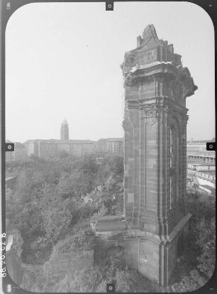 Dresden-Altstadt, Neumarkt. Ruine der Frauenkirche