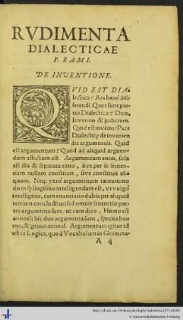 Rudimenta Dialecticae.