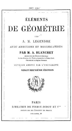 Éléments de géométrie