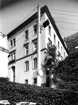 Meißen-Altstadt, Schloßberg 5. Wohnhaus (Bezeichnung 1867). Straßenansicht