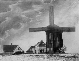 Oschatz-Lonnewitz. Bockmühle und Gehöft, vor 1945, Repro