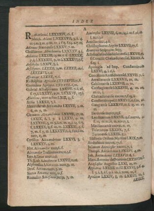 Index Scriptorum.