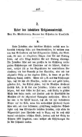 Ueber den induktiven Religionsunterricht