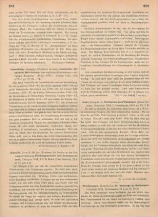 281-282 [Rezension] Schmidt, Arthur Benno, Kirchengemeinde und Diözesanverband