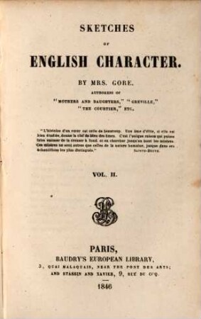 Sketches of English character, 2