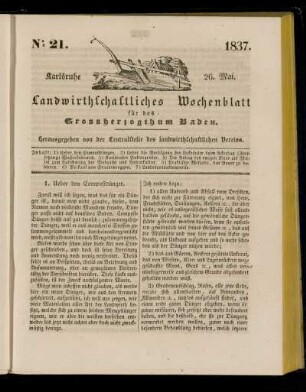 No 21. 1837. 26. Mai