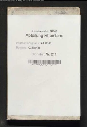 Besoldungslisten des erzbischöflichen Hofstaats