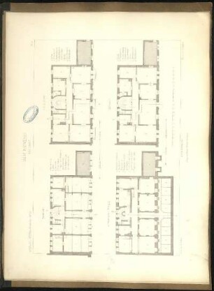 Gebäude, Königs-Strasse No. 29 Parterre, Souterrain u. Keller, I. II. III. Stock, Entresol