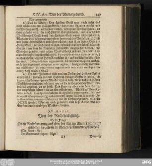 XV. Artic. Von der Rechtfertigung.