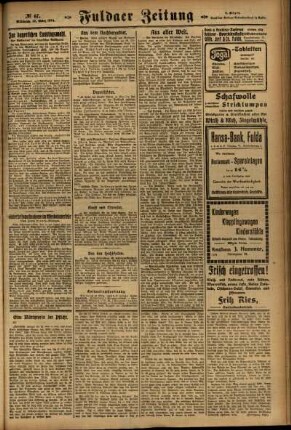 Zweite Ausgabe vom Mittwoch, den 19. März 1924.