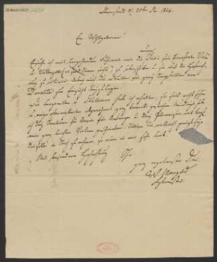 Brief an B. Schott's Söhne : 20.12.1824
