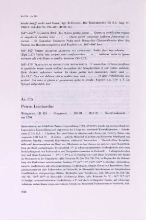 Aa 115. Petrus Lombardus