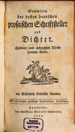 Annalen der Brittischen Geschichte des Jahrs ... : Als eine Fortsetzung des Werks England und Italien, 1. 1788