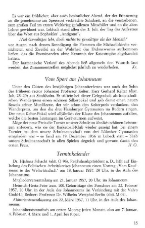 Vom Sport am Johanneum