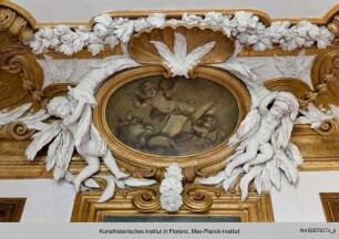 Kartuschen mit Evangelistensymbolen : Kartusche mit Symbolen des Evangelisten Lukas