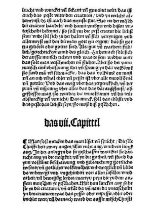 das vii. Capittel