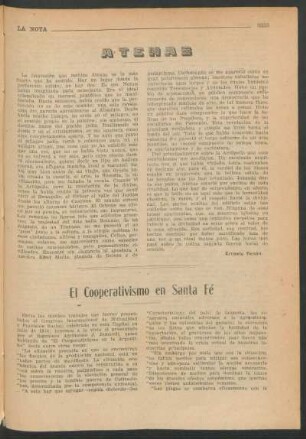 El cooperativismo en Santa Fé