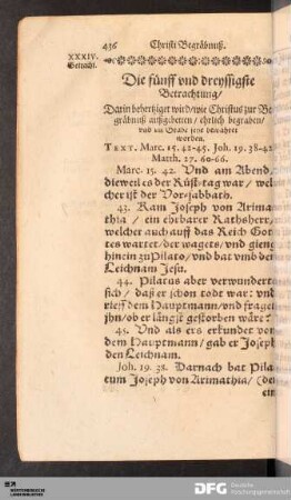 Die fünff und dreyssigste Betrachtung [...].