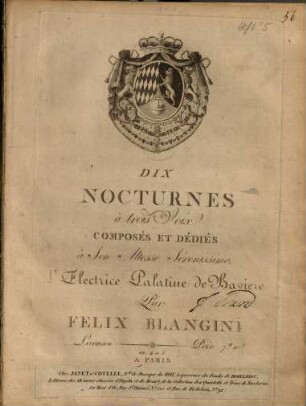 Dix nocturnes à trois voix : op. 4 et 5