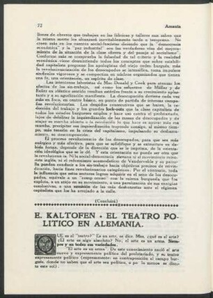 El teatro político en Alemania