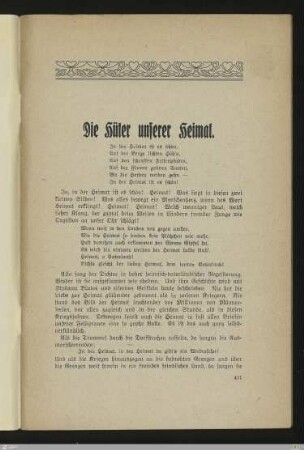 Die Hüter unserer Heimat