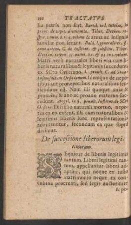 De successione liberorum legitimorum.