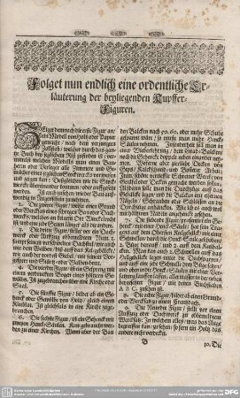 Folget nun endlich eine ordentliche Erläuterung der beyliegenen Kupfer-Figuren.