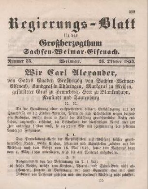 Nr. 35 : 26. Oktober 1853