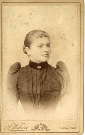 Portrait einer jungen Frau mit Dutt